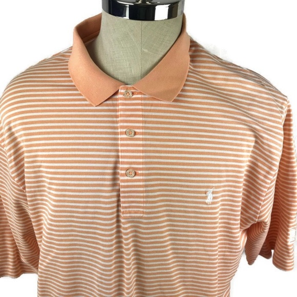 Polo Golf Ralph Lauren Mens Shirt XL Orange - Picture 2 of 6